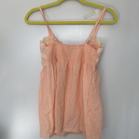 Pink Tank Top Lace Detailing - Picture 2 of 2